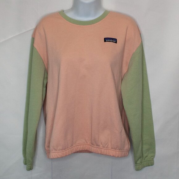 Patagonia Other - NEW Patagonia Lightweight Crew Sweatshirt Girls XL Pink Green Top Cozy 0313X